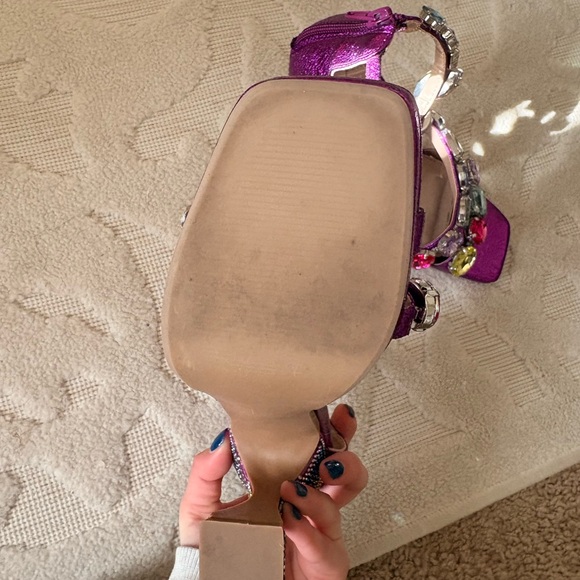 Betsey Johnson Multicolor Gemstone Heels - Picture 4 of 4